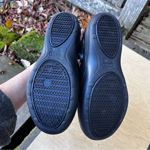 CROCS Black Mercy Slip Resistant Work Clog Sz 7 - Picture 5 of 15